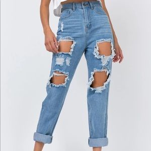 Princess Polly Distressed Boyfriend Jeans